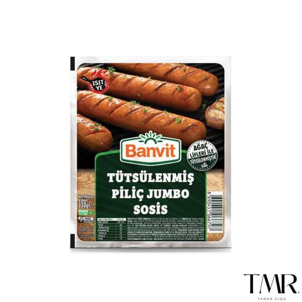 BANVİT 330 gr Tütsülenmiş Piliç Jumbo Sosis